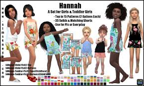 La descarga en sí será parte . Hannah A Set For Girls Toddler Girls Go To Download Page Thank You Littletodds For This Awesome Lookbook Sims 4 Cc Kids Clothing Sims 4 Toddler Sims