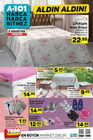 A101 Aktuel 02 08 2018 Katalogu Cift Kisilik Yatak Ortusu