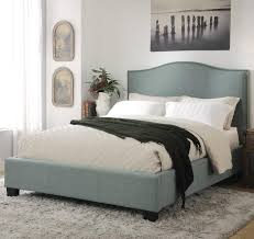 And platform tufted bed frame extra wide tall california king queen full footboard ottoman diamond tufting upholstered headboard made to order. Geneva Cal King Ariana Upholstered Platform Storage Bed With Arched Headboard Sadler S Home Furnishings Upholstered Beds