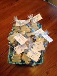 36 most thoughtful gifts to celebrate the birth of a baby girl; Hospital Visitors Favor Bags From New Baby Bear Sugar Cookies And Cookie Kisses Baby Hospital Gifts Birth Announcement Template New Baby Products