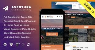 Aventura Travel Tour Booking System Wordpress Theme Travel Tours Aventura Travel Website Template