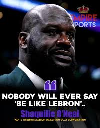 SHAQ: Doesn't think LeBron James belongs in 'GOAT' conversations anymore,  after 'FLOPPING' during the NBA Playoffs. “For a big man he sure likes  kissing the court” -Shaquille O'Neal Shaq thinks Anthony Edwards