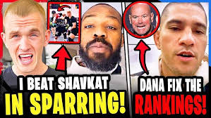 FOOTAGE EMERGES of Ian Garry vs Shavkat Rakhmonov SPARRING! Dana White &  Alex Pereira GO OFF!