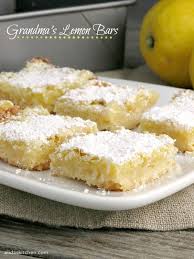 Grandma S Lemon Bars Sundaysupper Alida S Kitchen Recipe Lemon Bars Recipe Lemon Bars Bars Recipes