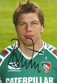 LEICESTER TIGERS RUGBY UNION: BRETT DEACON SIGNED 6x4 PORTRAIT PHOTO+COA