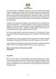 Their way of living is they want to be most greatest commonwealth nation. Media Release Malaysia Leads The First Ever Fully Virtual Apec Senior Officials Meeting Vesom The Vesom Brought Together 21 Apec Economies From A Variety Of Time Zones Into A Single Virtual Platform