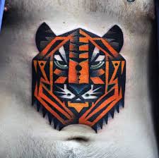 Tiger is one of the popular wild animal. 50 Geometric Tiger Tattoo Designs For Men Striped Geometry Ideas