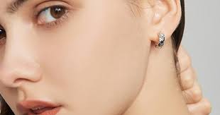 EVELYN Sterling Silver Huggies