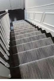 Chic Chevron Patterned Wool Carpet Stair Runner In 5 Shades Of Grey By K Powers Company Stair Runner Carpet Stair Runner Carpet Stairs