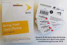 A device compatible with the sprint network, a sim card and a new plan. 0 99 Sprint Sim Card Kit Info And Review
