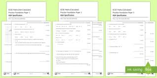 Gcse Maths Practice Papers Ocr Specification Foundation