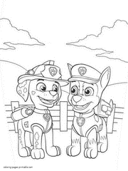 You can now print this beautiful paw patrol chase coloring page or color online for free. Paw Patrol Coloring Pages Printable Free Pictures 50