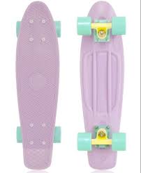 Penny skateboards are built with the highest quality raw materials and fanatical attention to detail. Penny Skateboards Pastels Pastel Series Lilac Mint Cruiser Board Skateboard 22 Penny Skateboard Penny Board Pastel Penny Board
