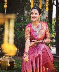 South Indian Bride Bridal Sarees South Indian Indian Bridal Sarees Wedding Saree Indian