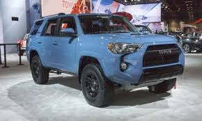 It includes black wheels, black body pieces, and black interior trimmings. Toyota Debuted Three New 2019 Trd Pro 4 4 Models In Chicago Starting With The 4runner Trd Pro Feat Perry Ster Toyota 4runner Trd 4runner 4runner Trd Pro