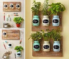 39 Apartment Herb Garden Ideas For Your Apartment 17 Maanitech Com Apartmentdecor Herbgardening Mason Jar Herb Garden Small Herb Gardens Mason Jar Herbs