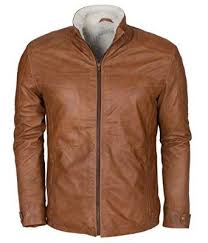 Brown Fur Lined Designer Italian Men S Leather Jacket Amazon Co Uk Clothing Ropa Thing 1