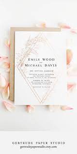 Printable Wedding Menu Digital Download Gold Wedding Decor Etsy In 2021 Modern Wedding Invitations Rose Gold Wedding Invitations Elegant Wedding Invitations