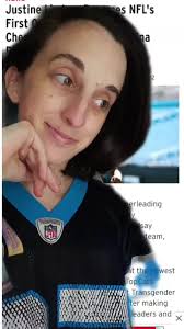 I knew I picked the right team @panthers #NFL #cheerleader #trans #Pride  #happy #lgbt #love #goodnews