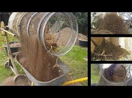 Cement Mixer To Compost Dirt Soil Sifter Self Made Youtube Cement Mixers Diy Compost Compost