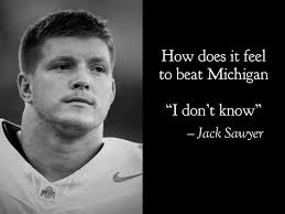 I could not help but laugh at this meme. I had so many Ohio State fans  talking trash throughout the season. Specifically about how we were gonna  get our blessed assurance handed