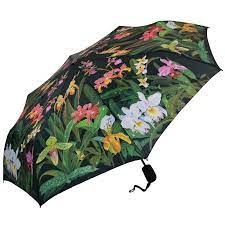 Orchid Flower Folding Umbrella Umbrella Floral Umbrellas Orchid Flower