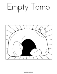 For kids jesus in the tomb. Empty Tomb Coloring Page Twisty Noodle