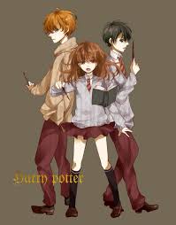 The Harry Potter Characters As An Anime Style Artworks Harry Potter Anime Harry Potter Images Harry Potter Illustrations