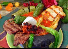 Spicy Surf N Turf Trio Recipe Mocajete Recipe Seafood Molcajete Recipe Mexican Food Recipes