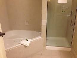 Square Shower In Corner Next To Tub Google Search Corner Soaking Tub Small Soaking Tub Shower Tub