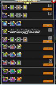 Here's the breeding hints of all breedable dragons in this event (3 pics +  comment) :-) : r/dragonvale