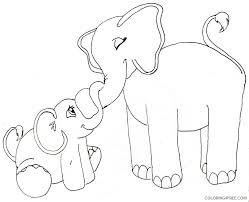 Print as many as your little one can handle, and come back often to get more. Baby Elephant Coloring Pages Mom And Baby Elephant Drawings Printable Coloring4free Coloring4free Com
