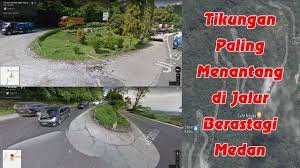 Jalan Berliku Seperti S Di Jalur Berastagi Menuju Medan Kota Medan Jalur Tikungan