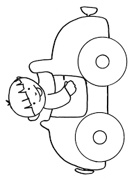Une grande collection de pages à colorier pour les garçons de 10 ans. Coloriage Du Garcon Dans Sa Voiture Tete A Modeler