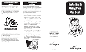 The seat belt could prevent the child seat from moving around excessively when it was installed, but too many variables existed that allowed for excessive or improper movement. Installing And Using Your Car Seat Manualzz