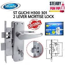 Seperti namanya, pintu accordion akan terlipat dan bottom guide biasanya terbuat dari bahan plastik yang dipasang di atas lantai. H3003 01 St Guchi 2 Lever Mortise Lockset Kunci Tombol Pintu Jenis Lama Mortise Sekolah Pakai Shopee Malaysia