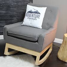 Wicker rocking chair made of rattan. Make A Rocking Chair From An Upholstered Chair Gray House Studio