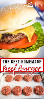 Best Homemade Beef Burgers 5 Ingredients Homemade Beef Burgers Burger Recipes Beef Homemade Beef