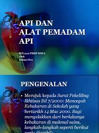 Jenis pemadam api dan punca kebakaran. Api Dan Alat Pemadam Api Pdf