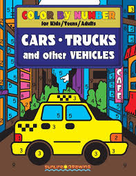 They will color in each part of the picture according to numbers they see and the color guide. Color By Number For Kids Teens And Adults Cars Trucks And Other Vehicles Activity Coloring Book For Boys And Girls Color By Number Books For Kids Drawing Sunlife 9781981625024 Amazon Com Books
