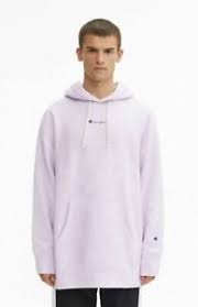 Champion Super Oversized Reverse Weave Hoodie Men S Light Purple Activewear Top Ebay