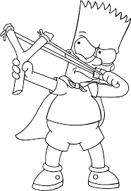 Check spelling or type a new query. Desenho Para Colorir De Bart Simpson Brincando Com Estilingue