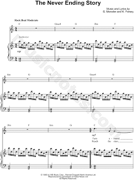 The Never Ending Story From The Neverending Story Sheet Music In C Major Transposable Download Print Sheet Music The Neverending Story Piano Sheet Music