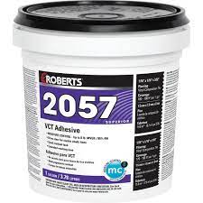Not all glue products can be used for the same purpose. Roberts 1 Gal Vinyl Composition Tile Floor Adhesive 2057 1 The Home Depot