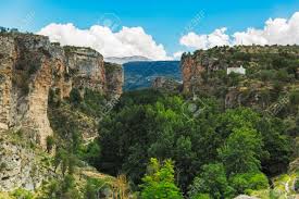 50 km from the city of granada. Canyon At Alhama De Granada At Summertime Andalusia Spain Stock Photo Picture And Royalty Free Image Image 54746504