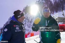 Janez Hladnik, Frederic Perrin of Team France during jury inspection...  News Photo