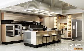 As a modern stainless steel catering cupboards factory, we can offer custom. Colored Stainless Steel Kitchen Cabinet Op17 St01 Oppein The Largest Cabinetry Manufacturer In Asia