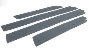 Mercedes W110 W111 220 Fintail Grey Door Sill Rubber Mat Set 4 Pcs Grey Doors Rubber Mat Cabriolets