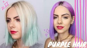 Thanks to the rich palette of shades to choose from, it can gracefully freshen your complexion, accentuate your eye color, and make you look younger. Dying My Hair Purple With Crazy Color Youtube