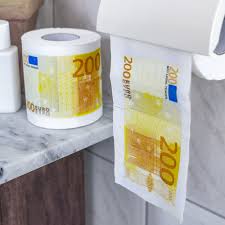 Lustiges Geld Toilettenpapier 200 Euro 2er Set